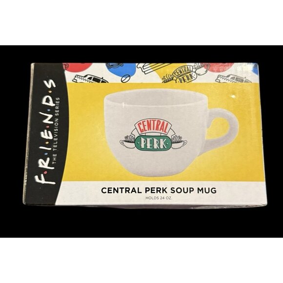 FRIENDS Central Perk Large 24oz Soup Coffee Tea Mug In Box Collectible! - Picture 2 of 10